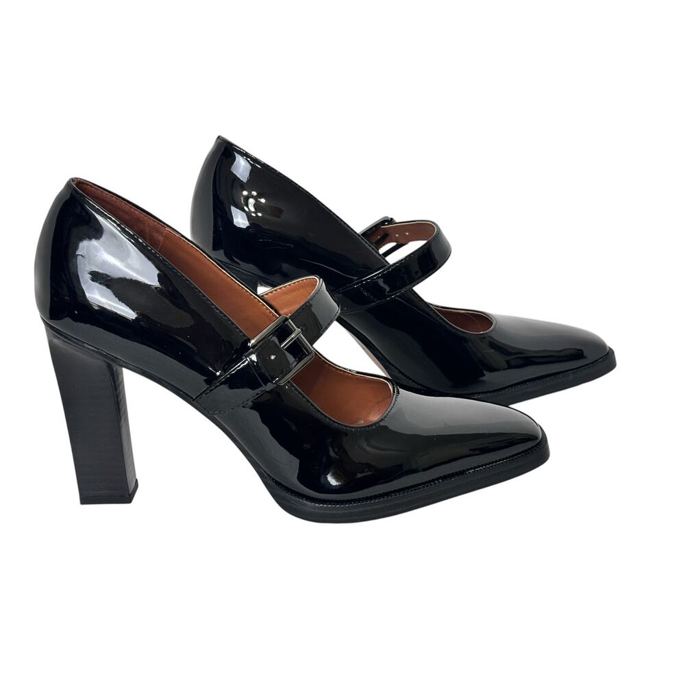 Franco Sarto Shalina Black Patent Mary Jane Pump Size 10 M - Picture 8 of 12